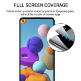 Temperované tvrzené Full Screen sklo na Samsung Galaxy A21s - Černý