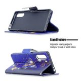 Peňaženkové kožené puzdro na Sony Xperia L4 - Purple Buttefly