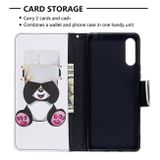 Peňaženkové kožené puzdro na Sony Xperia L4 - Panda