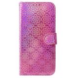 Peněženkové kožené pouzdro Colorful Magnetic pro Samsung Galaxy A05s - Růžová