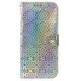 Peněženkové kožené pouzdro Colorful Magnetic pro Samsung Galaxy A05s - Stříbrná