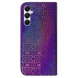 Peněženkové kožené pouzdro Colorful Magnetic pro Samsung Galaxy A05s - Fialová