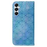 Peněženkové kožené pouzdro Colorful Magnetic pro Samsung Galaxy A05s - Modrá