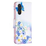 Peněženkové kožené pouzdro pro Samsung Galaxy A25 5G - Butterfly Love