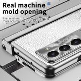 Plastový kryt Magnetic Shell pro Samsung Galaxy Z Fold5 - Stříbrná