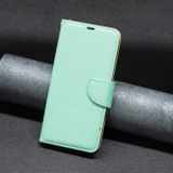 Peněženkové kožené pouzdro Pure Color pro Samsung Galaxy S24 Plus 5G - Zelená