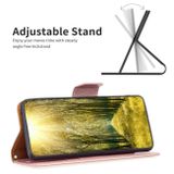 Peněženkové kožené pouzdro Pure Color pro Samsung Galaxy S24 Plus 5G - Růžové zlato