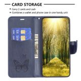 Peněženkové kožené pouzdro Two Butterflies pro Samsung Galaxy S24 Plus 5G - Modrá