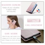 Peněženkové kožené pouzdro CaseMe Business pro Samsung Galaxy S23 FE - Růžová
