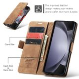 Multifunkční peněženkové pouzdro CaseMe Retro pro Samsung Galaxy Z Fold5 - Hnědá