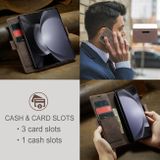 Multifunkční peněženkové pouzdro CaseMe Retro pro Samsung Galaxy Z Fold5 - Kávová