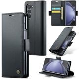 Peněženkové kožené pouzdro CaseMe Anti-Theft pro Samsung Galaxy Z Fold5 - Černá