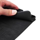 Peněženkové kožené pouzdro BETOPNICE Buckle na Xiaomi Redmi 12 - Černá