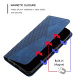 Peněženkové kožené pouzdro Diamond Splicing pro Samsung Galaxy A25 5G - Modrá