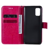 Peněženkové kožené pouzdro TREE pro Samsung Galaxy A41 – Rose Red