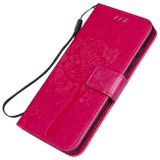 Peněženkové kožené pouzdro TREE pro Samsung Galaxy A41 – Rose Red