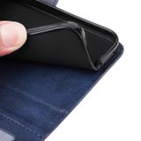 Peněženkové kožené pouzdro Classic Calf Texture pro Samsung Galaxy A05s - Modrá