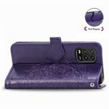 Peňaženkové kožené puzdro na Xiaomi Mi 10 Lite - Mandala purple