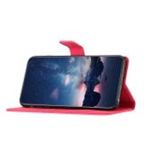 Peněženkové kožené pouzdro Diamond Embossed pro Samsung Galaxy A05s - Červená