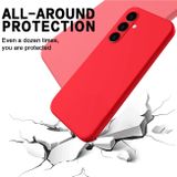 Pryžový kryt Pure Color pro Samsung Galaxy S23 FE - Červená