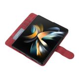 Peněženkové kožené pouzdro Horizontal pro Samsung Galaxy Z Fold5 - Červená