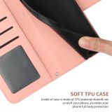 Peněženkové kožené pouzdro Sun flower pro Samsung Galaxy S24 Plus 5G - Růžová