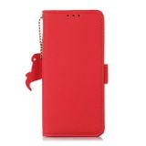 Peněženkové kožené pouzdro Global pro Samsung Galaxy A25 5G - Červená