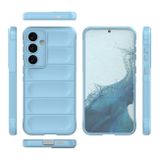 Pryžový kryt Flannel pro Samsung Galaxy S24 Plus 5G - Světle modrá