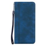 Peněženka kožené pouzdro pro Samsung Galaxy M21 -Modrá