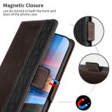 Peněženkové kožené pouzdro Side-magnetic pro Samsung Galaxy A24/A25 5G - Kávová