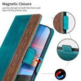 Peněženkové kožené pouzdro Side-magnetic pro Samsung Galaxy A24/A25 5G - Tmavě zelená