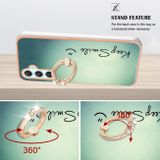 Pryžový kryt Electroplating Ring pro Samsung Galaxy A24 - Smile