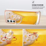 Pryžový kryt Electroplating Ring pro Samsung Galaxy A24 - Draft Beer
