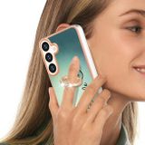 Ring Holder kryt Electroplating pro Samsung Galaxy S24 Plus 5G - Smile