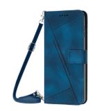 Peněženkové kožené pouzdro Triangle pro Samsung Galaxy S24 Plus 5G - Modrá