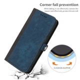 Peněženkové kožené pouzdro Side Buckle pro Samsung Galaxy A25 5G - Royal Modrá