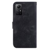 Peněženkové kožené pouzdro Lily na Xiaomi Redmi Note 12S - Černá