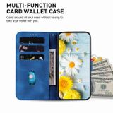 Peněženkové kožené pouzdro Lily pro Samsung Galaxy S23 FE - Tmavě modrá