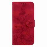 Peněženkové kožené pouzdro Lily pro Samsung Galaxy S24 Plus 5G - Červená