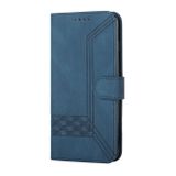 Peněženkové kožené pouzdro Cubic pro Samsung Galaxy A25 5G - Modrá