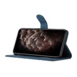 Peněženkové kožené pouzdro Cubic pro Samsung Galaxy A25 5G - Modrá