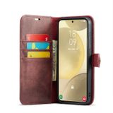 Multifunkční peněženkové pouzdro DG.MING Detachable pro Samsung Galaxy S24 Plus 5G - Červená