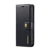 Peněženkové kožené pouzdro DG.MING pro iPhone 15 Plus - Černá
