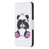 Peňeženkové kožené pouzdro na Honor 9X Lite - Shy Panda