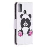 Peňeženkové kožené pouzdro na Honor 9X Lite - Shy Panda