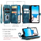 Multifunkční peněženkové pouzdro CASEME C30 pro iPhone 15 - Modrá