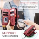 Multifunkční peněženkové pouzdro CASEME C30 pro iPhone 15 - Červená