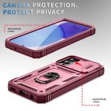 Pryžový kryt FOLDING na Samsung Galaxy A25 5G – Růžová a Červená