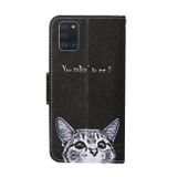 Peňeženkové kožené pouzdro na Samsung Galaxy A31 - Cat