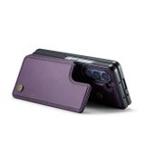Peněženkové kožené pouzdro CaseMe RFID pro Samsung Galaxy Z Fold5 - Fialová
